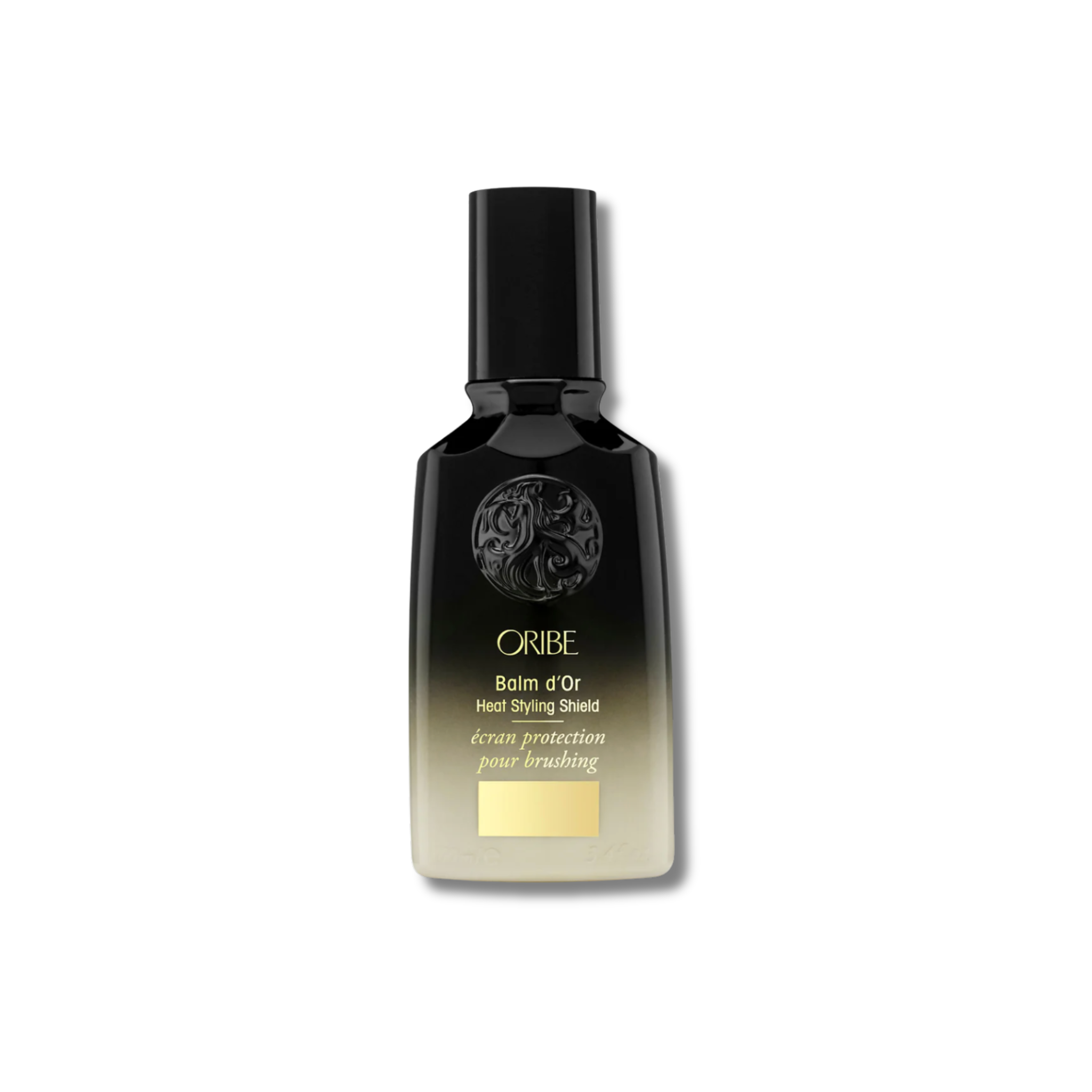 Oribe hair product bottle on a white background