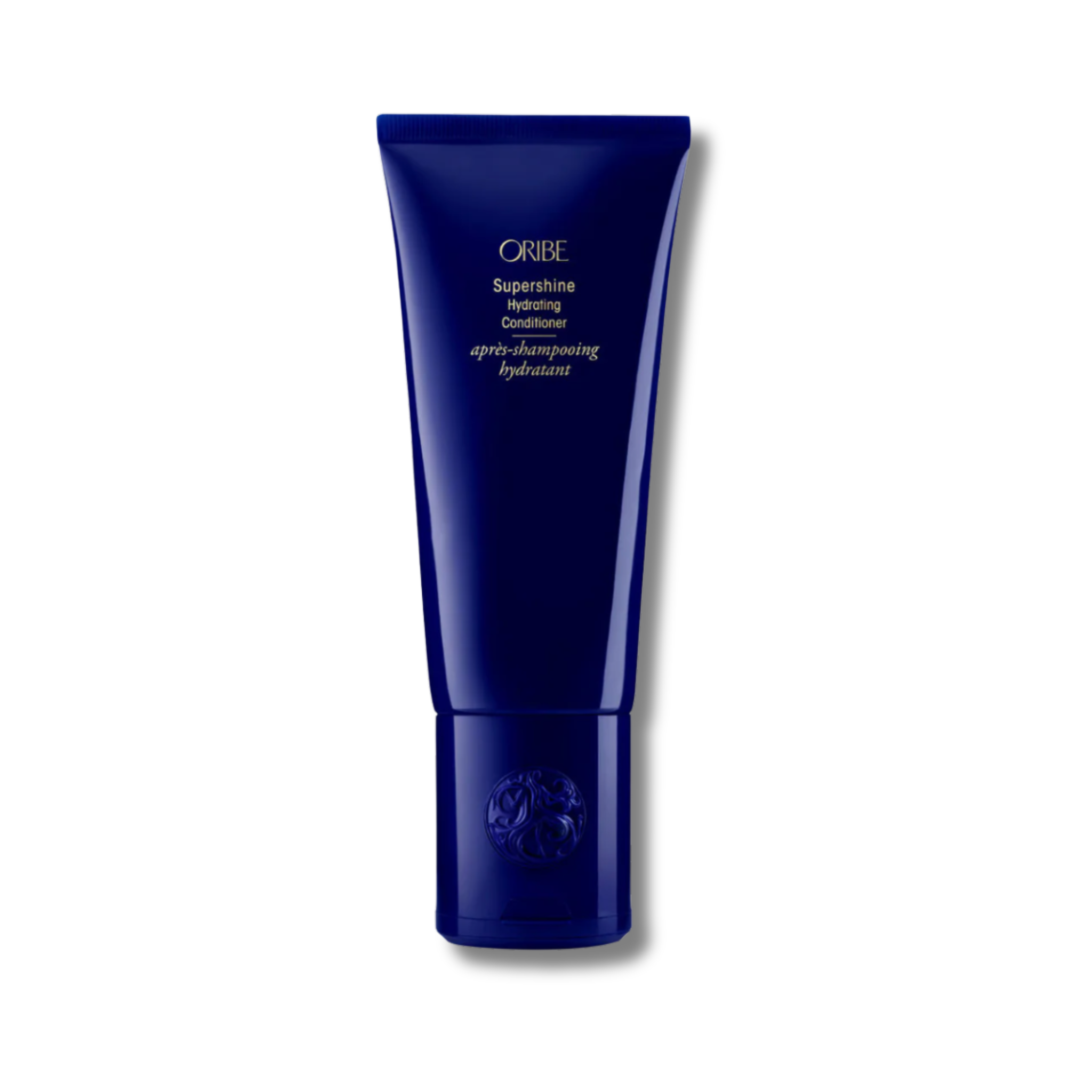 Blue Oribe hair care product on a white background