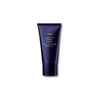 Oribe SuperShine Hydrating Conditioner tube on a white background