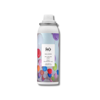 R+Co Balloon Dry Volume Hair Spray can on a white background