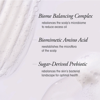 Text detailing the benefits of a Biome Balancing Complex with a blurred background
