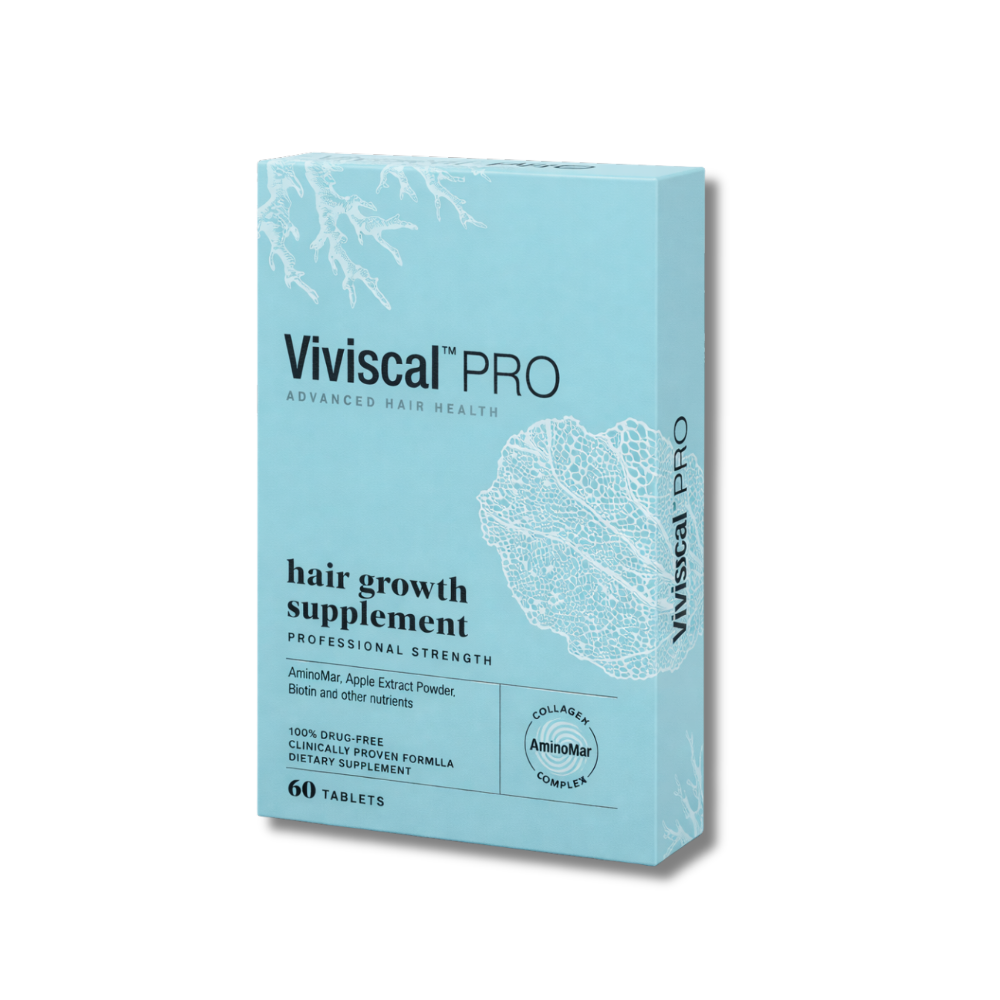 Viviscal Pro hair growth supplement box on a white background